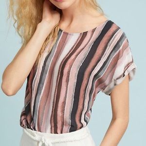 🌺🌼NWT Tina+Jo Sedona Striped Short Sleeve Top